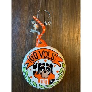 Glory Haus University of Tennessee Vols Smokey Ceramic Ornament Checkerboard 4in